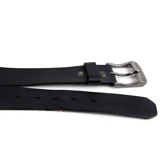 Levi's SADDLE BLACK REAL LEATHER 1 1/2"Wd DRESS CASUAL MEN'S BELT Sz 44/110 (1M - Picture 13 of 14